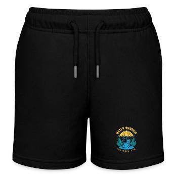 Water Warrior Drop Hero - Kids Organic Sweat Shorts by Stanley/Stella - black - Front
