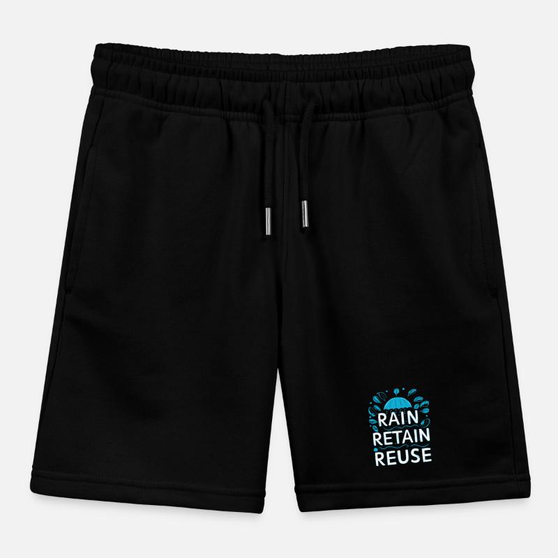 Rain Keep Reuse Kids Organic Sweat Shorts by Stanley/Stella