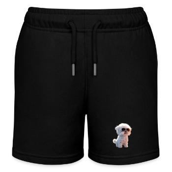 Maltais Petit Chien Maltais Amour Doux Maltais - Short de jogging enfant bio Stanley/Stella - noir - Devant