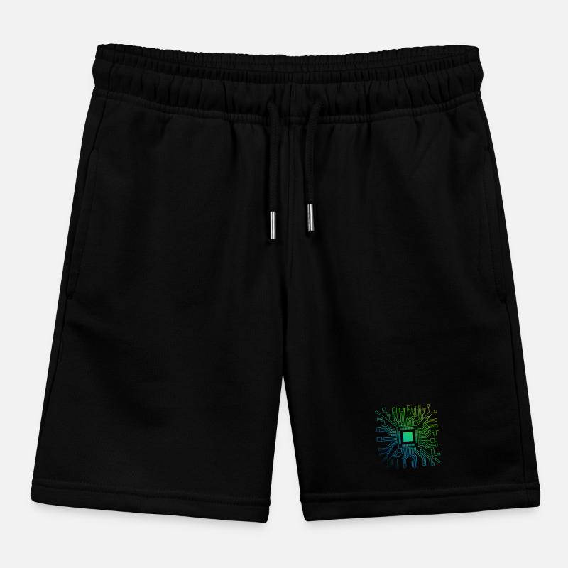 Bunte Computerplatine Tech Electronic Kinder Organic Joggingshorts Mini Bolter von Stanley/Stella