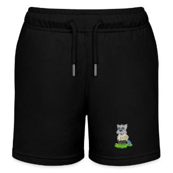 Valise de voyage pour chien - Short de jogging enfant bio Stanley/Stella - noir - Devant