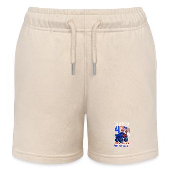 Fröhlichen 4. Juli - Kinder Organic Joggingshorts Mini Bolter von Stanley/Stella - Natur - Vorne