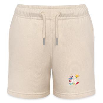 Grafik Segeln - Kinder Organic Joggingshorts Mini Bolter von Stanley/Stella - Natur - Vorne