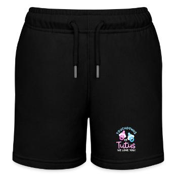 Touchdowns oder Tutus für Gender-Reveal-Partys - Kinder Organic Joggingshorts Mini Bolter von Stanley/Stella - Schwarz - Vorne