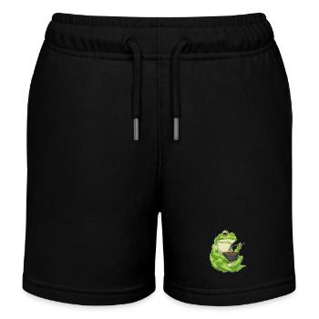 Cuisinière grenouille cuisinière Cuisinière Cuisinière Cuisson Cuisine - Short de jogging enfant bio Stanley/Stella - noir - Devant