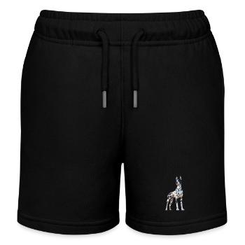 Deutsche Dogge Hatzrüde Saupacker Große Doggen - Kinder Organic Joggingshorts Mini Bolter von Stanley/Stella - Schwarz - Vorne