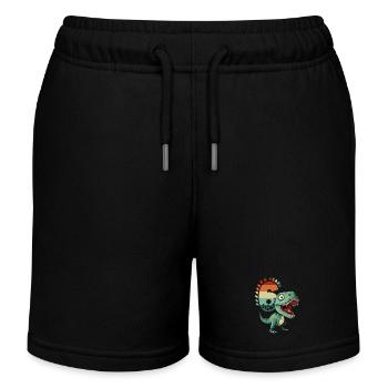 T-Rex Tyrannosaurus 6 ans 6e cadeau d’anniversaire - Short de jogging enfant bio Stanley/Stella - noir - Devant