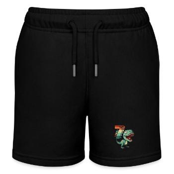 T-Rex Tyrannosaurus 7 ans 7e anniversaire - Short de jogging enfant bio Stanley/Stella - noir - Devant