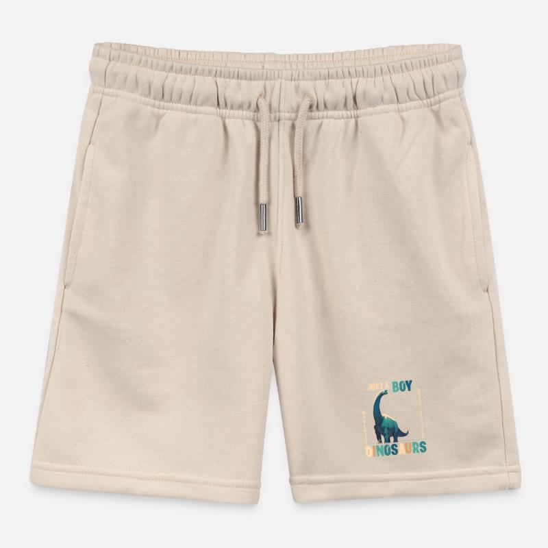 Nur Ein Junge Der Dinosaurier Liebt Brachiosaurus Kinder Organic Joggingshorts Mini Bolter von Stanley/Stella