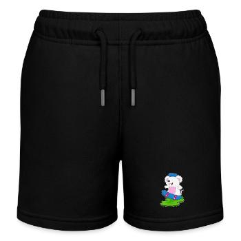 Mouse Skater Skateboard - Short de jogging enfant bio Stanley/Stella - noir - Devant