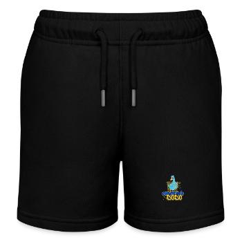 Gangster Dodo funny comic style - Kids Organic Sweat Shorts by Stanley/Stella - black - Front