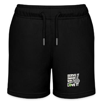 Tennis Power Serve Smash Victory - Short de jogging enfant bio Stanley/Stella - noir - Devant