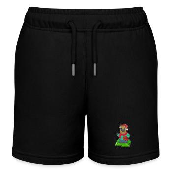 Rentier Weihnachten Paket - Kinder Organic Joggingshorts Mini Bolter von Stanley/Stella - Schwarz - Vorne