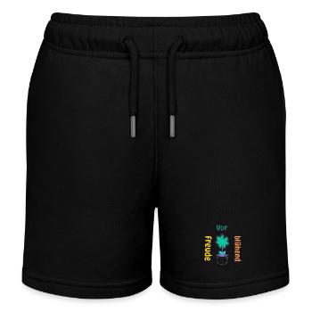 Freude mit jedem Strauß verbreiten - Kinder Organic Joggingshorts Mini Bolter von Stanley/Stella - Schwarz - Vorne