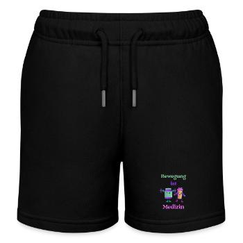 L’exercice est un médicament - Restez en forme, restez en bonne santé - Short de jogging enfant bio Stanley/Stella - noir - Devant