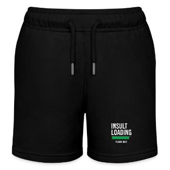 Beleidigung Laden bitte warten - Kinder Organic Joggingshorts Mini Bolter von Stanley/Stella - Schwarz - Vorne