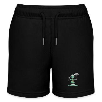 Neurochirurg Spruch Chirurg Superhirn Cartoon - Kinder Organic Joggingshorts Mini Bolter von Stanley/Stella - Schwarz - Vorne