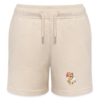 Erdmännchen Niedlich Müde Ausschlafen Weihnachten - Kinder Organic Joggingshorts Mini Bolter von Stanley/Stella - Natur - Vorne