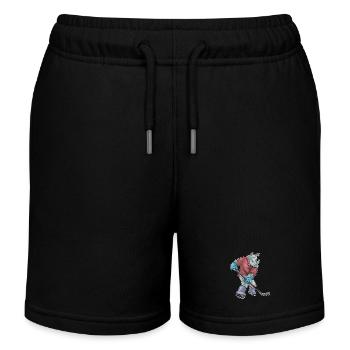 Rhino Hockey Hockey Stick - Kids Organic Sweat Shorts by Stanley/Stella - black - Front