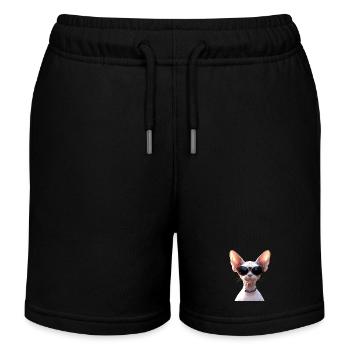 Chat Sphynx Chat Sphynx Chat Canadien Mignon Sphinx - Short de jogging enfant bio Stanley/Stella - noir - Devant