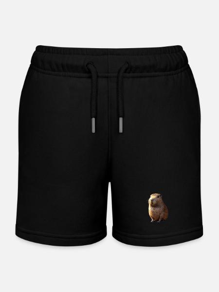 Capybara Be Capy Capybara Hauska Capybara - Lasten collegehousushortsit luomu Stanley/Stellalta - musta