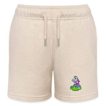 Horse Golf Golf Clubs - Kids Organic Sweat Shorts by Stanley/Stella - soft Ecru - Front