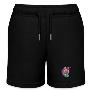 Eistüte Farbkleckse - Kinder Organic Joggingshorts Mini Bolter von Stanley/Stella - Schwarz - Vorne