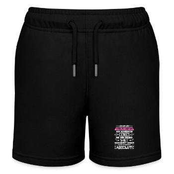 ich bin eine stolze Chefin von verrückten Genies - Kinder Organic Joggingshorts Mini Bolter von Stanley/Stella - Schwarz - Vorne