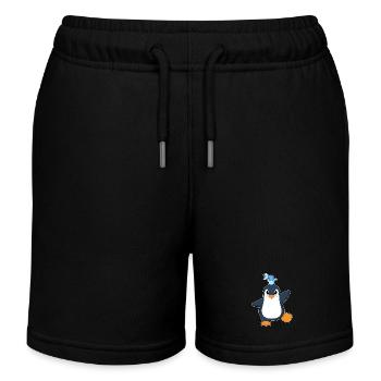 Poisson-pingouin - Short de jogging enfant bio Stanley/Stella - noir - Devant