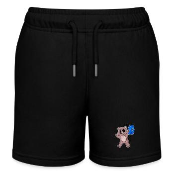Motif Ours 10ème Anniversaire - Dix - 10 ans - Short de jogging enfant bio Stanley/Stella - noir - Devant