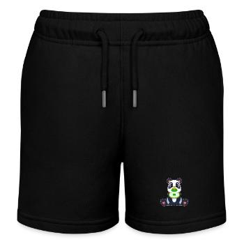 Tétine pour bébé Panda - Short de jogging enfant bio Stanley/Stella - noir - Devant