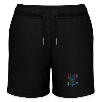 Fagott Herz Design für Fagottisten - Kinder Organic Joggingshorts Mini Bolter von Stanley/Stella - Schwarz - Vorne