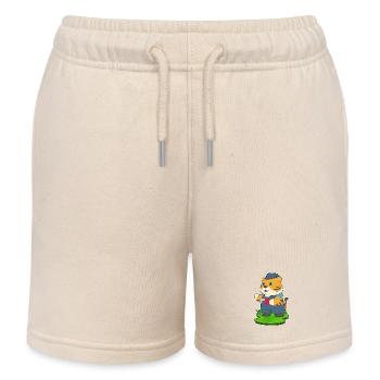 Pompe à eau Tiger Plumber, pinces artisanales - Short de jogging enfant bio Stanley/Stella - écru doux - Devant