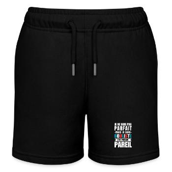 Ich bin nicht perfekt, aber ich bin ein Bowler. - Kinder Organic Joggingshorts Mini Bolter von Stanley/Stella - Schwarz - Vorne