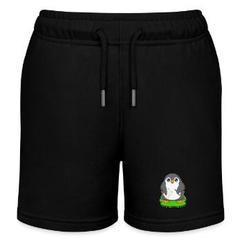 École de papier étudiant Penguin - Short de jogging enfant bio Stanley/Stella - noir - Devant