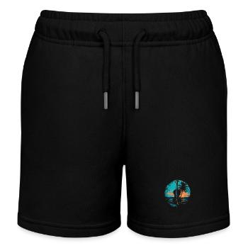 Violon Coucher de soleil - Short de jogging enfant bio Stanley/Stella - noir - Devant