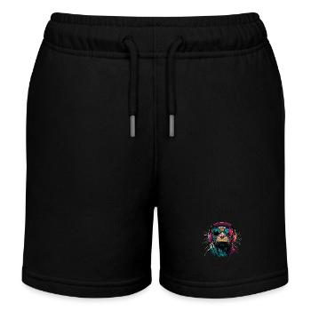 Maulwurf mit Sonnenbrille Liebe Süße Maulwürfe - Kinder Organic Joggingshorts Mini Bolter von Stanley/Stella - Schwarz - Vorne