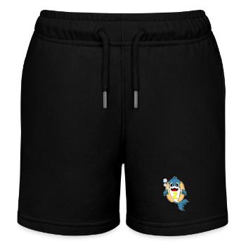 Dolphin Hot Dog - Kids Organic Sweat Shorts by Stanley/Stella - black - Front