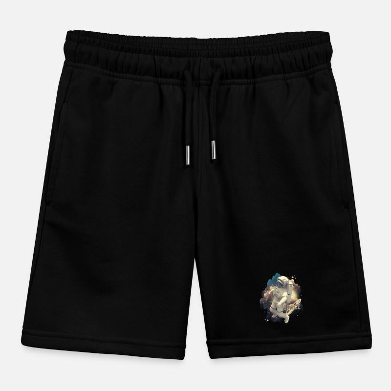 Astronaut in space magic Kids Organic Sweat Shorts by Stanley/Stella