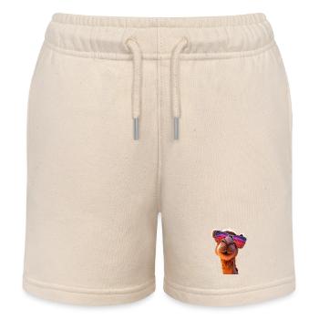 Chameau Dromadaire Camel de Bactriane Cadeau Chameaux - Short de jogging enfant bio Stanley/Stella - écru doux - Devant