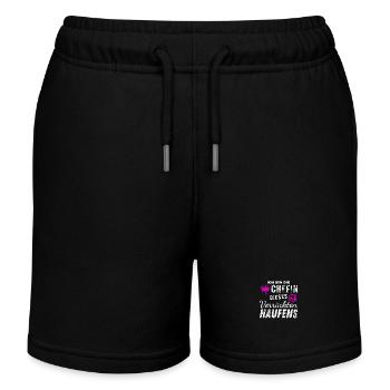 Bin Die Stolze Chefin Dieses Verrückten Haufens - Kinder Organic Joggingshorts Mini Bolter von Stanley/Stella - Schwarz - Vorne