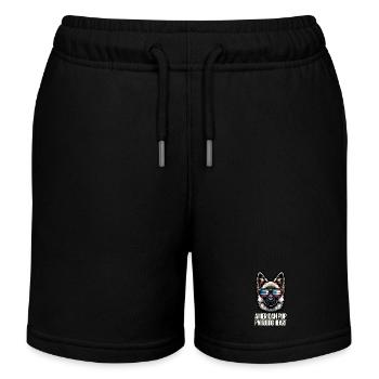 Schäferhund Patriotic Lustiges 4th of July - Kinder Organic Joggingshorts Mini Bolter von Stanley/Stella - Schwarz - Vorne