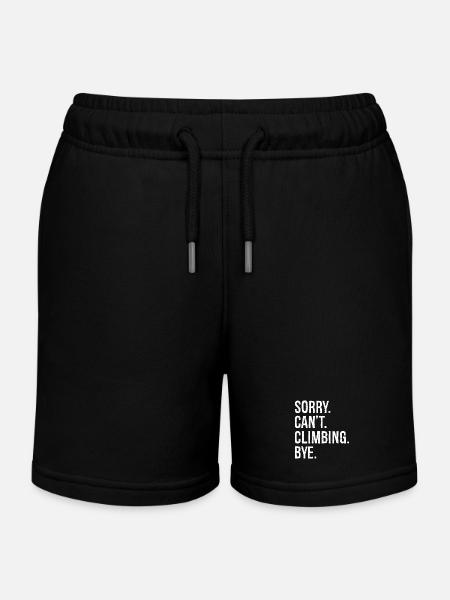 désolé je ne peux pas grimper au revoir - Short de jogging enfant bio Stanley/Stella - noir