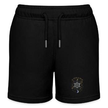 As Above, So Below - Sacred Geometry - Kids Organic Sweat Shorts by Stanley/Stella - black - Front