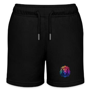 Lion majestueux aux couleurs vives - Short de jogging enfant bio Stanley/Stella - noir - Devant