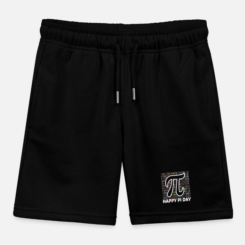 Happy Pi Day Kids Math Teachers Student Professor Kids Organic Sweat Shorts by Stanley/Stella