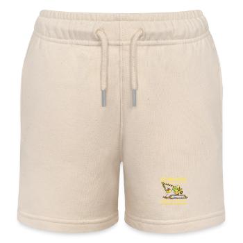 Fun Baustelle Bagger Krokodil Spruch Wortspiel - Kinder Organic Joggingshorts Mini Bolter von Stanley/Stella - Natur - Vorne