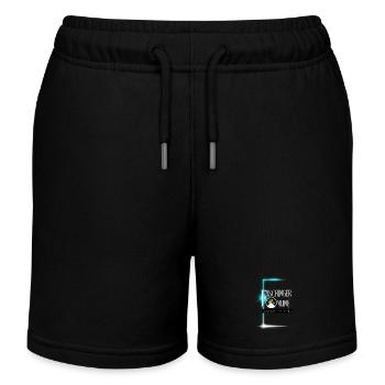 Logo Fischinger-Online groß ohne URL - Kinder Organic Joggingshorts Mini Bolter von Stanley/Stella - Schwarz - Vorne