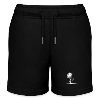 Basketballkorb Grafik - Kinder Organic Joggingshorts Mini Bolter von Stanley/Stella - Schwarz - Vorne