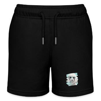 Pudel - Kinder Organic Joggingshorts Mini Bolter von Stanley/Stella - Schwarz - Vorne